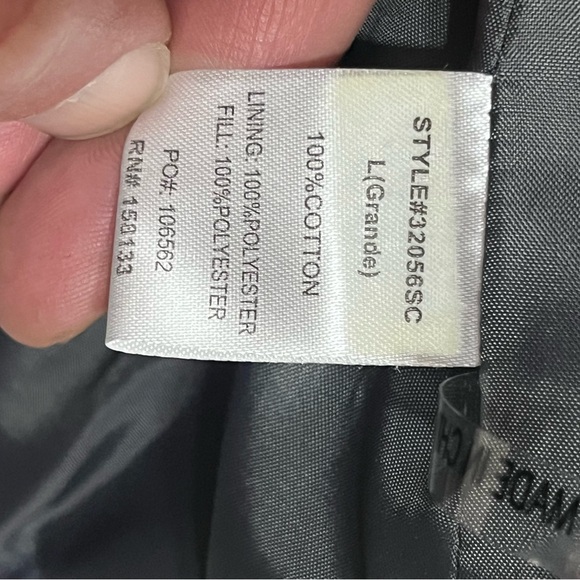 Women’s Staccato Puffer Best Gray White Polka Dots Size Large - Picture 8 of 8